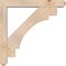 Ekena Millwork Merced Craftsman Smooth Bracket w/ Offset Brace, Douglas Fir, 5 1/2"W x 34"D x 34"H BKT0604X34X34MRC04SDF - alternate 4